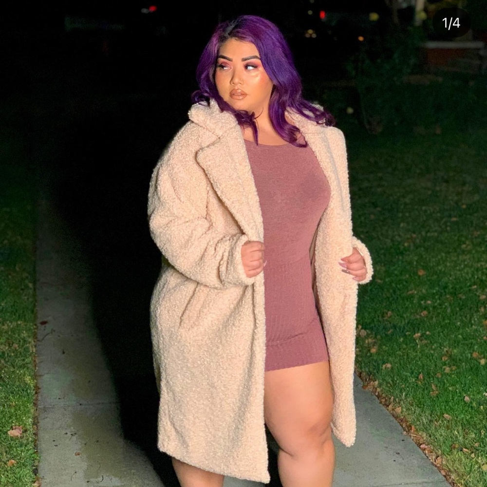 Brown bodycon dress